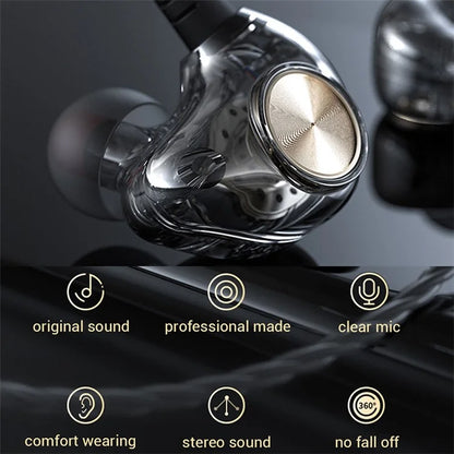 TASX K1 3.5mm Wired HiFi Half-In-Ear Sports Earphone