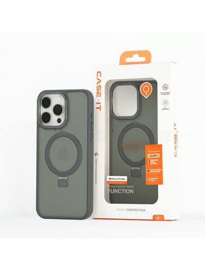 Case It IPhone 15 Pro Max MagFold Series Magnetic Kickstand Matte Case