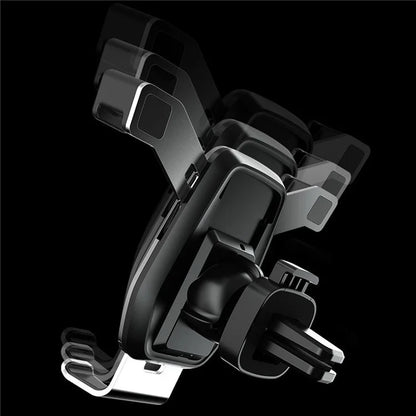 TASX M1 Universal Car Phone Holder – Air Outlet Gravity Mount with Rotatable Metal Bracket