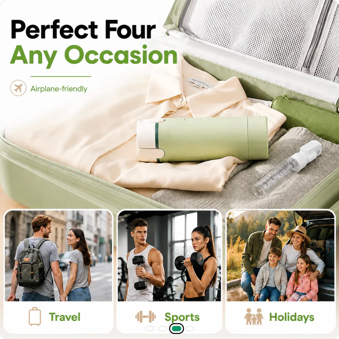 XTRA 4-in-1 Travel Dispenser Bottle