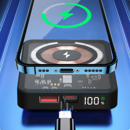 Mini Aluminum Transarent Magsafe Fast Charging PowerBank 22.5W (5000mAh)