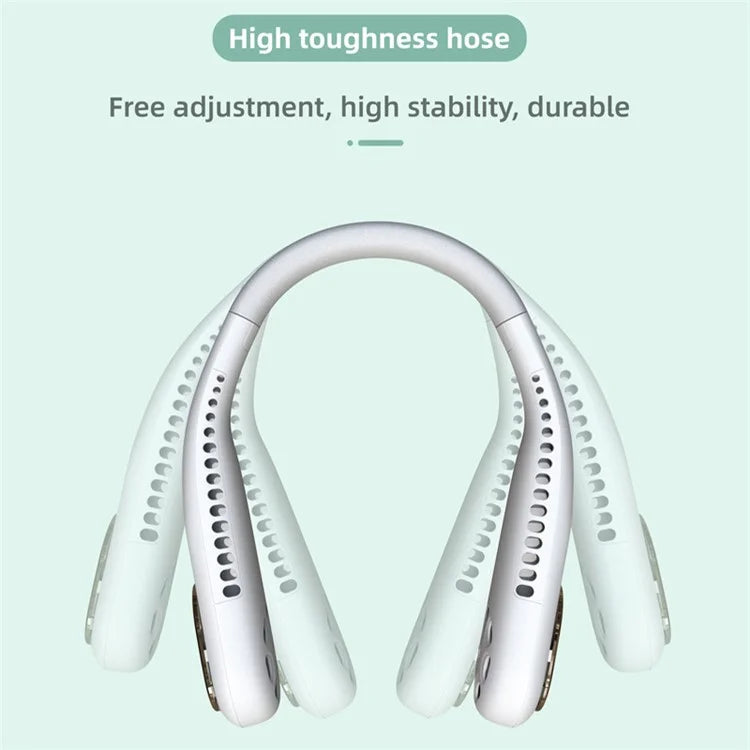 TASX F60 Portable Bladeless Neck Fan USB Mini Cooling Fan