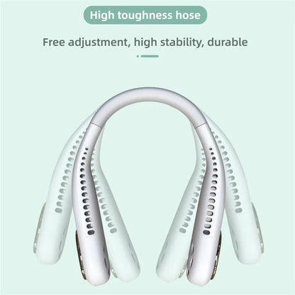 TASX F60 Portable Bladeless Neck Fan USB Mini Cooling Fan