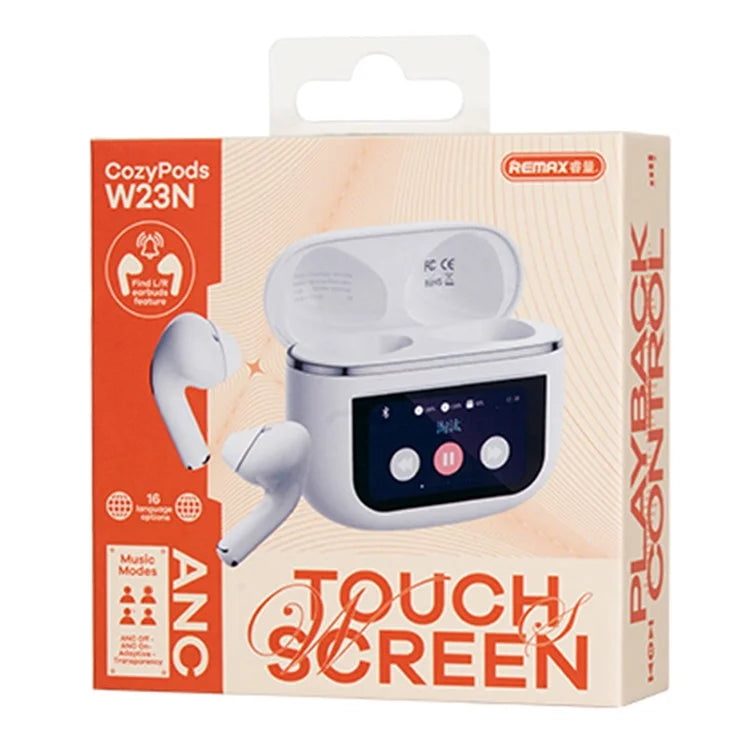 REMAX Cozypods W23N ANC True Wireless Bluetooth Earphones with Touch Screen
