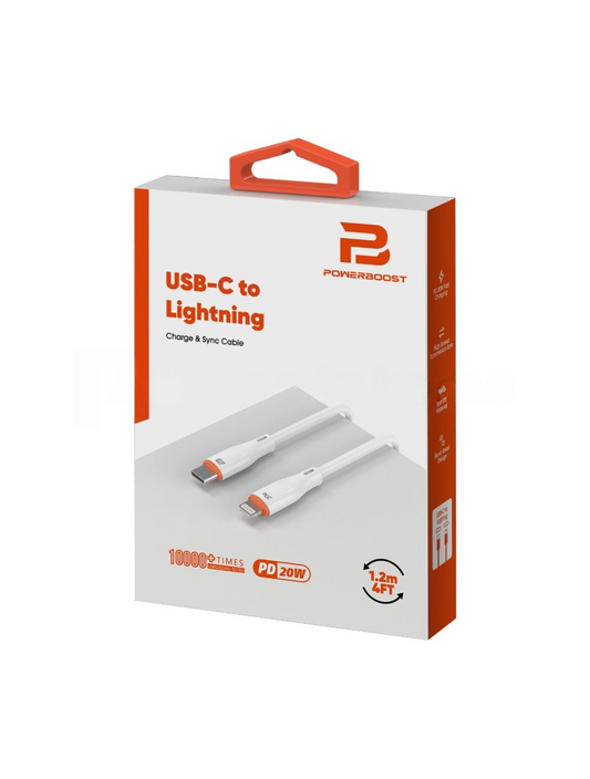 USB-C to Lighting Charge & Sync Cable 1.2M (20W)