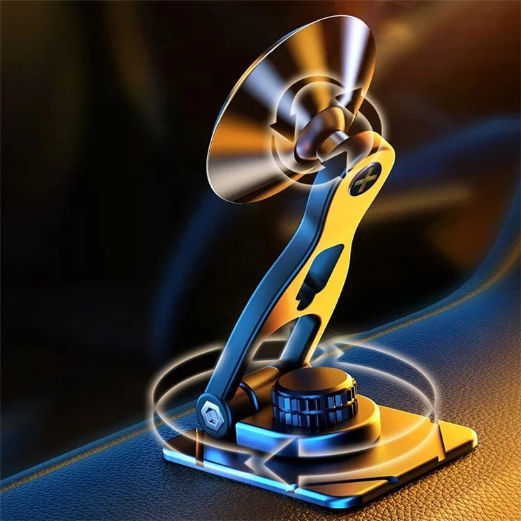 TASX CA5 Car Suspension Magnetic Phone Holder - 360° Rotatable Adhesive Mount