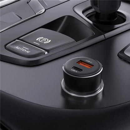 ACEFAST B12 60W USB-A + Type-C Car Charger Cigarette Lighter Fast Charging Adapter