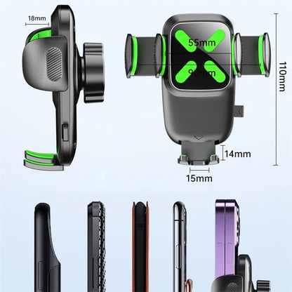 TASX A034 10th Gen Car Phone Holder – Y-Shaped Base Air Vent Hook Mount