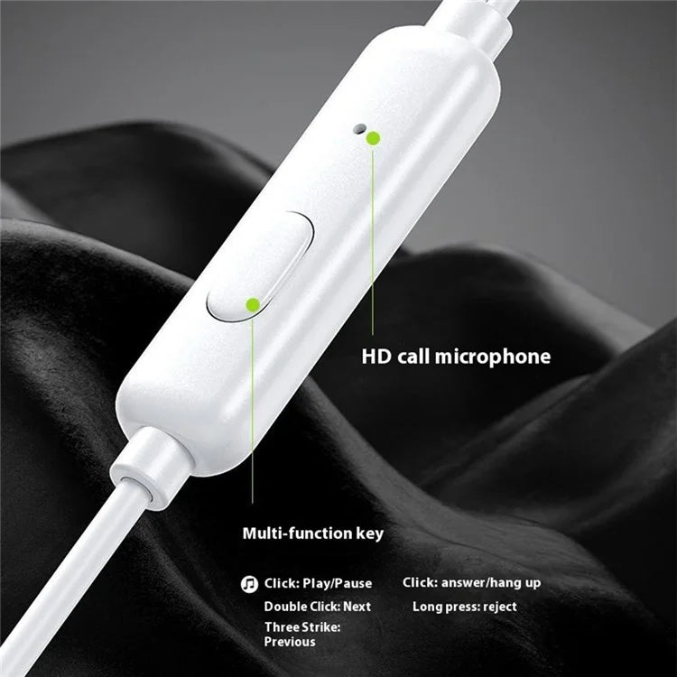 WEKOME YB06 Type-C Wired Earphones – In-Ear 10mm Driver