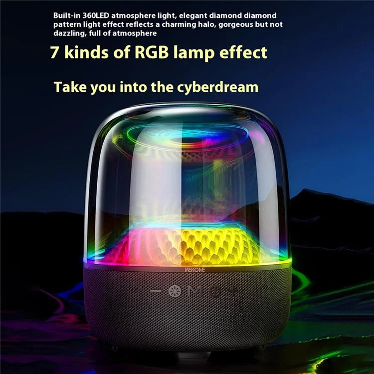 WEKOME Beluga D16 Desktop Bluetooth Speaker 40W Wireless Speaker with Dual Microphones