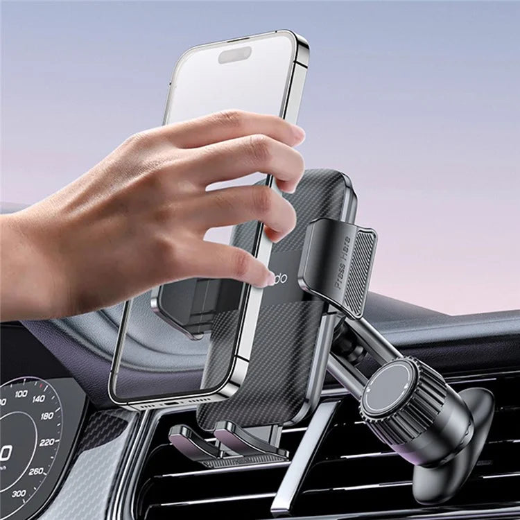 YESIDO C242 Adjustable Car Phone Holder – Air Vent Mount with Hook Clip