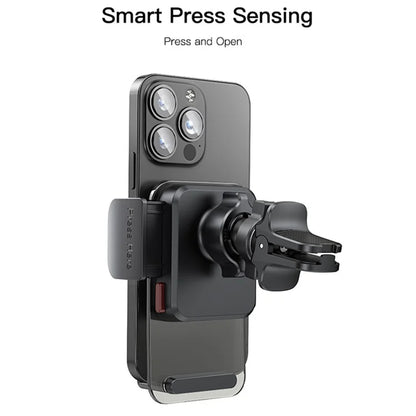 YESIDO C163 Car Phone Holder – Air Outlet Mount with Transparent Panel