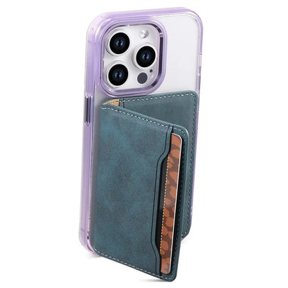 TASX D20 Retro Leather Card Holder – MagSafe-Compatible Back Case Attachment