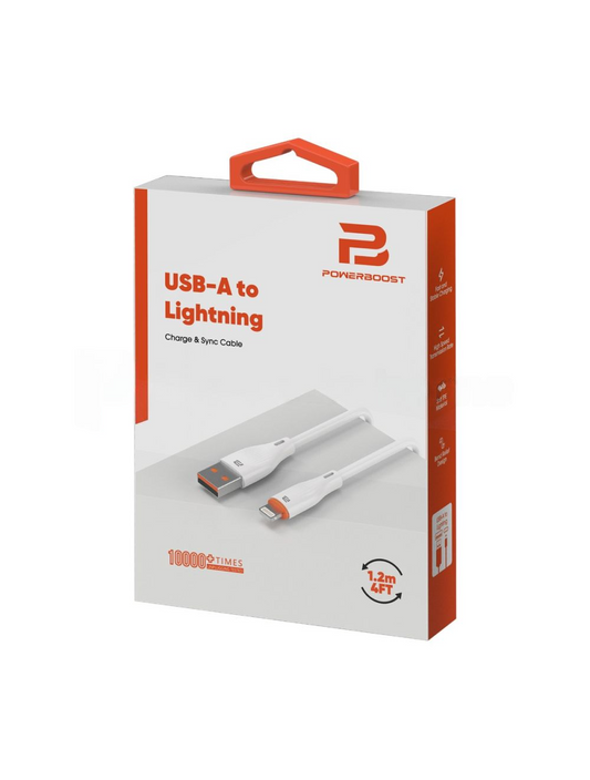 USB-A to Lightning Charge & Sync Cable 1.2M