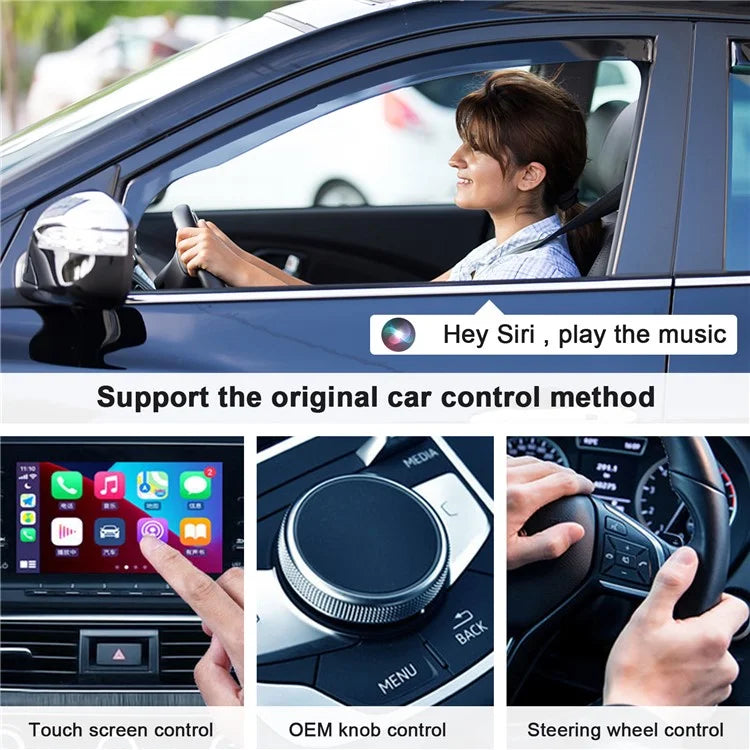 TASX THT-020-2 iP Wireless CarPlay Converter Dongle for Wired CarPlay, Plug & Play