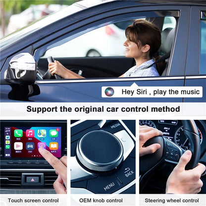TASX THT-020-2 iP Wireless CarPlay Converter Dongle for Wired CarPlay, Plug & Play