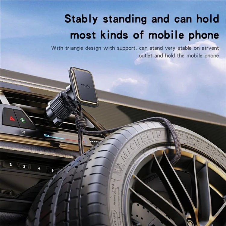 TASX C245 Magnetic Car Phone Holder – Hook Type Air Outlet Mount
