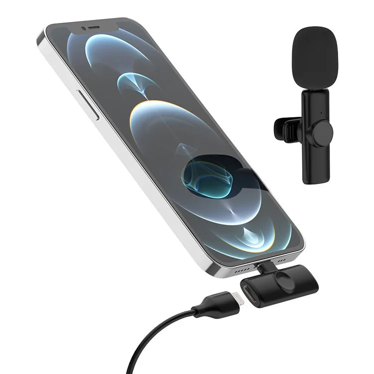 TASX K2 Wireless Lavalier Microphones – Dual Mic with Lightning Receiver & Noise Reduction