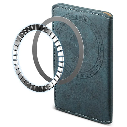 TASX D20 Retro Leather Card Holder – MagSafe-Compatible Back Case Attachment