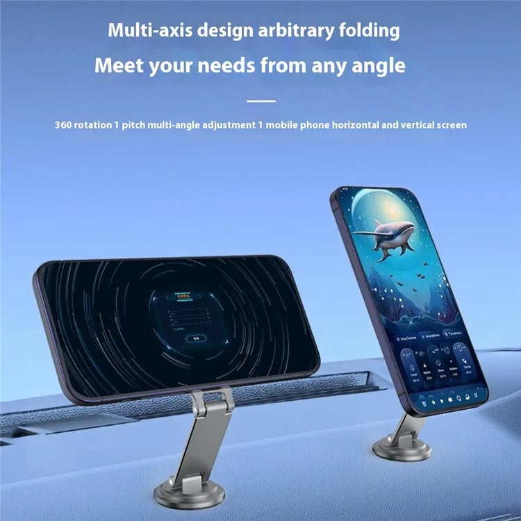 TASX MG07 Car Adhesive Mount – MagSafe Phone Holder, Foldable Bracket