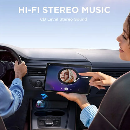 JOYROOM JR-CCB01 Bluetooth FM Transmitter 48W Car Charger with Dual Microphones & Hands-Free Calling