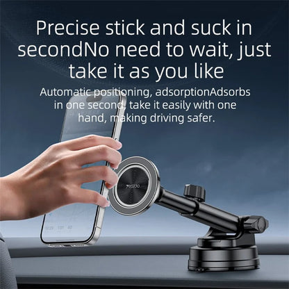 YESIDO C179 Suction Cup Car Mount – Strong MagSafe Zinc Alloy Phone Holder Bracket