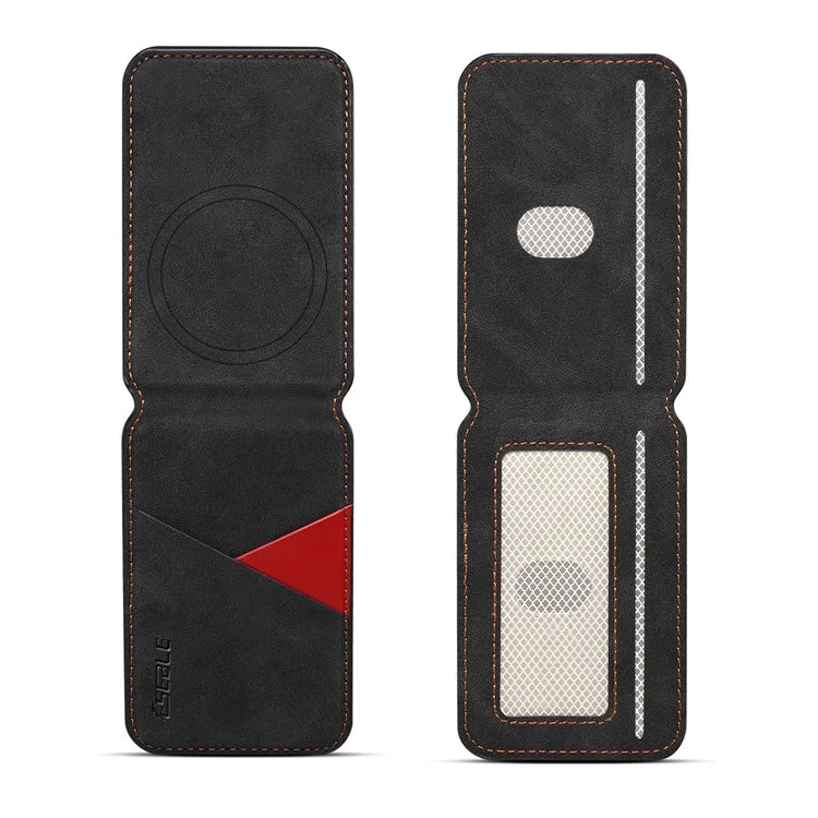 ESEBLE MagSafe-Compatible RFID Blocking Card Holder – Leather Phone Wallet with Kickstand