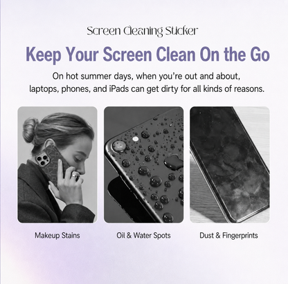 XTRA SnapClean – Reusable Stick-On Phone Screen Cleaner