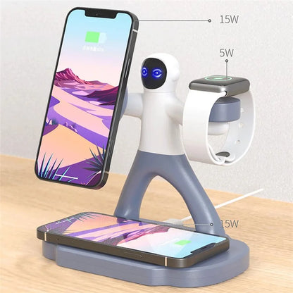 TASX TH03 SpaceMan 3-in-1 Desktop 15W Charging Station