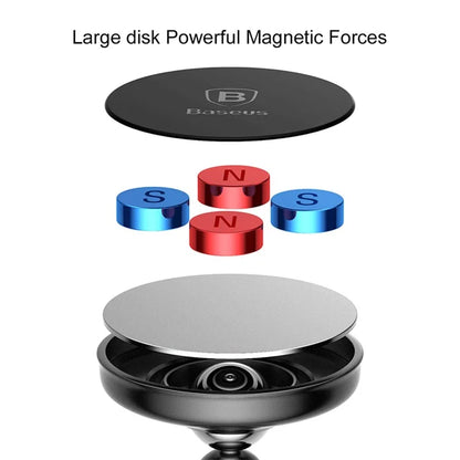BASEUS 360-degree Rotary Phone Holder Strong Magnetic Dashboard Car Mount