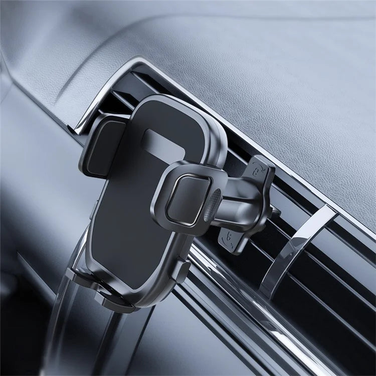 TASX X158 Universal Car Phone Holder – 360° Rotatable Metal Hook Air Outlet Mount