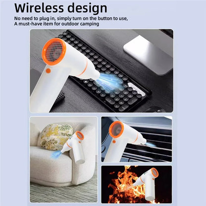 TASX High-Speed Portable Wireless Turbo Fan with Brushless Motor