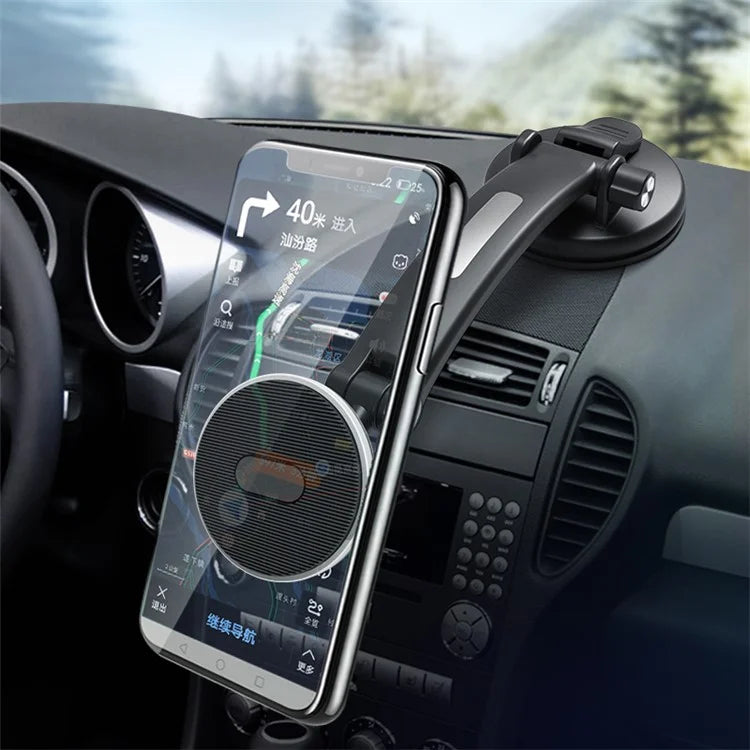 TASX CT18 Strong Magnetic Car Phone Holder - Long Arm Dashboard & Windshield Mount