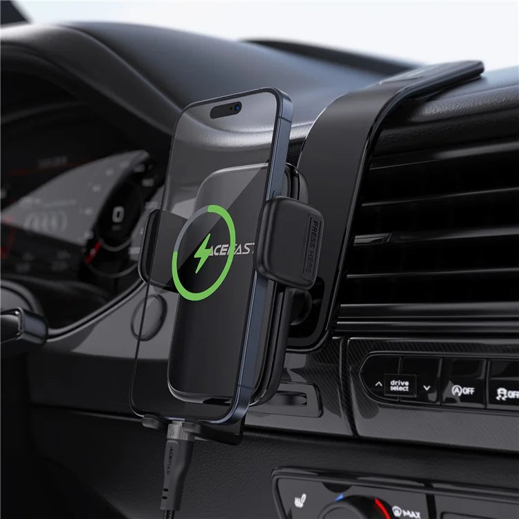 ACEFAST D28 Car Phone Stand – Center Console Holder with Press-Type Hook Fastener