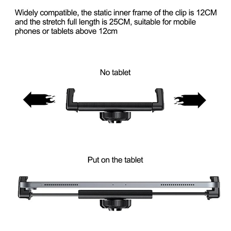 YESIDO C171 Suction Cup Car Dashboard Holder for 4.7-12" Phone & Tablet