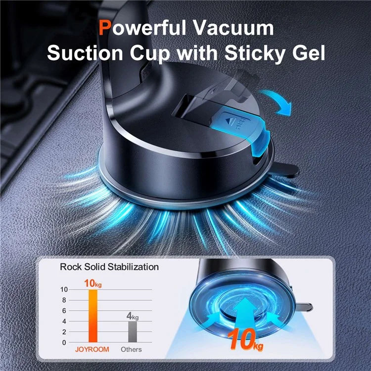 JOYROOM JR-ZS284 Universal Car Phone Holder – 360° Rotation Dashboard & Windscreen Mount