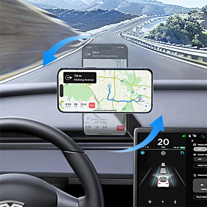 USAMS ZJ079 MagSafe Car Mount – 180° Rotatable Dashboard Phone Holder