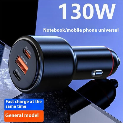 TASX Fast Charging Car Charger PD 100W + PD 30W Aluminum Alloy Adapter