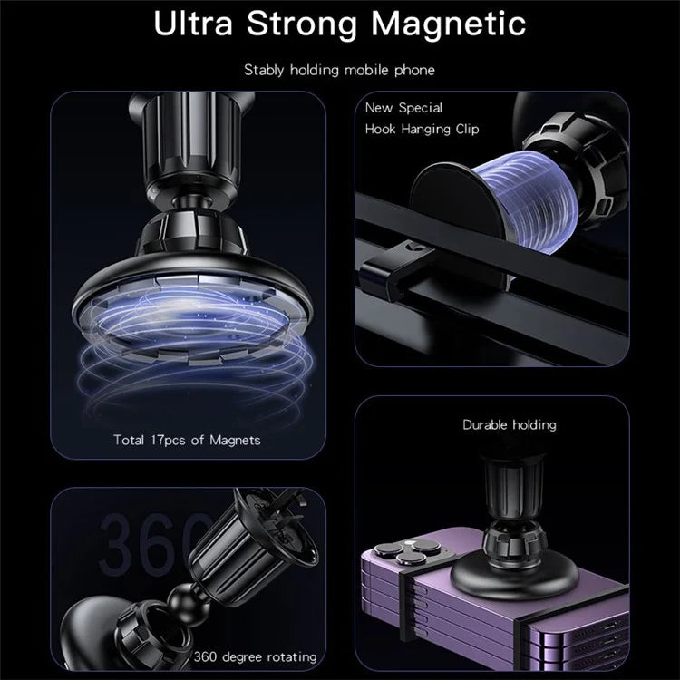 YESIDO C156 MagSafe Car Phone Holder – Rotatable Air Outlet Mount