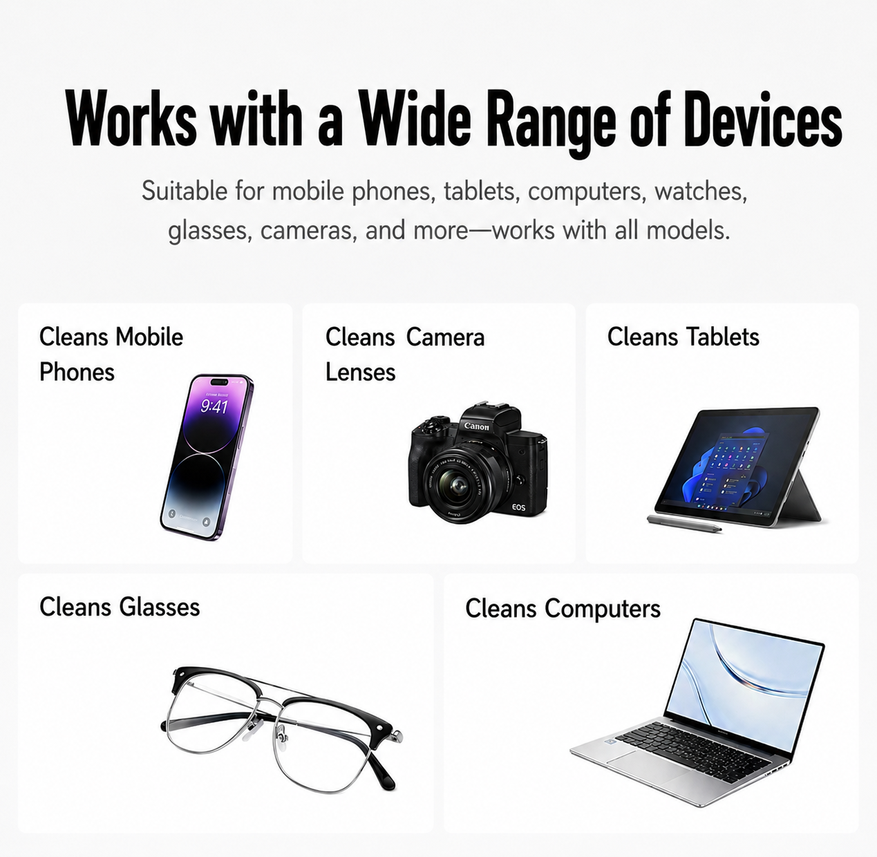 XTRA SnapClean – Reusable Stick-On Phone Screen Cleaner