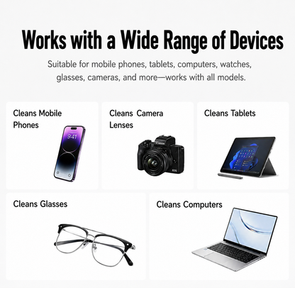 XTRA SnapClean – Reusable Stick-On Phone Screen Cleaner