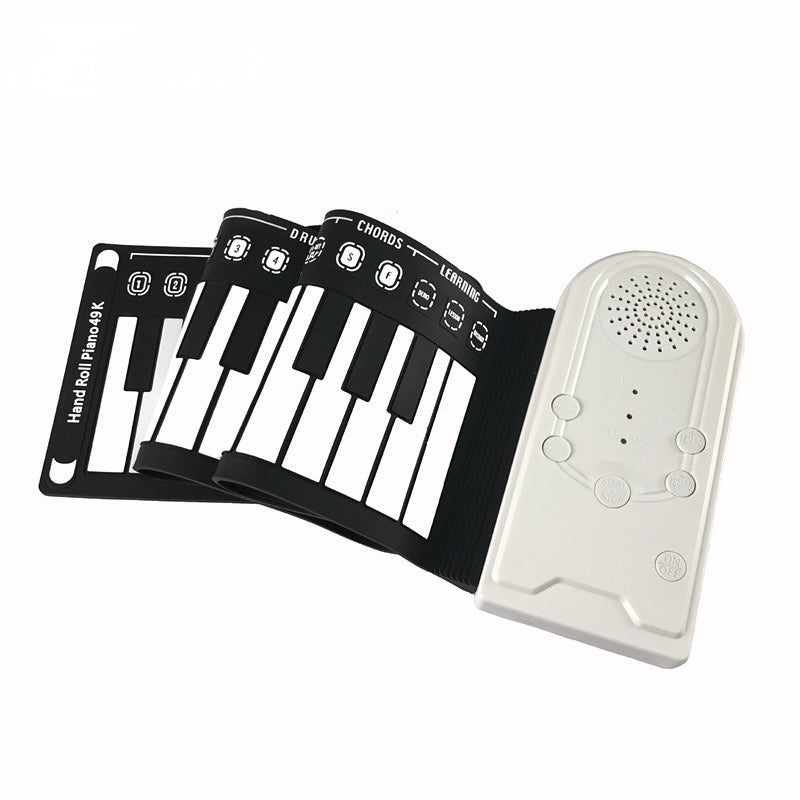 TASX Hand Roll Piano Pads Flexible Battery USB Powered (49 Keys)