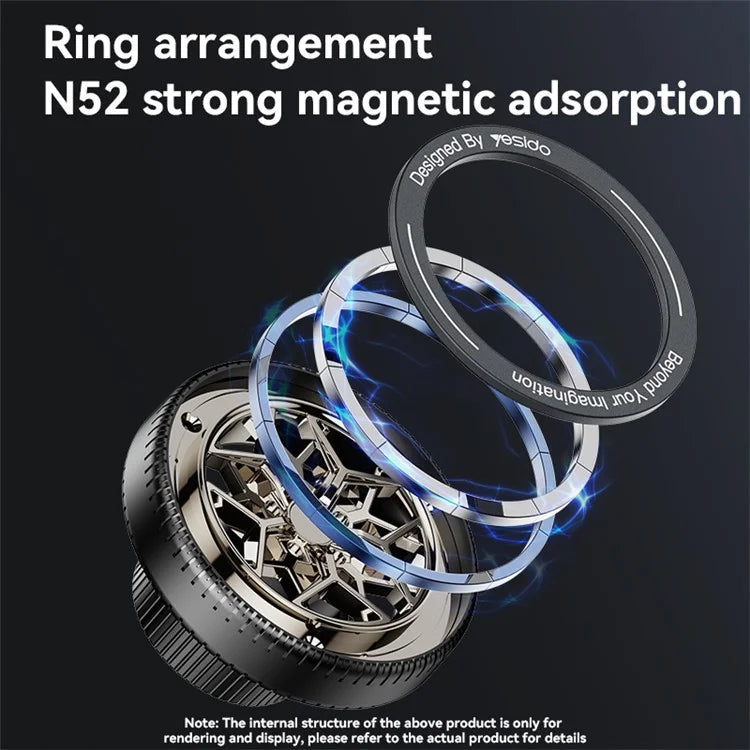 YESIDO C266 MagSafe Car Phone Holder – Dashboard & Windshield Suction Cup Mount