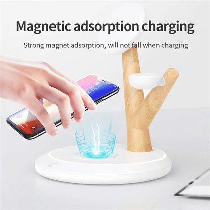 TASX TH02 Tree Branch Design 3-in-1 15W Magnetic Wireless Charger