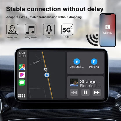 TASX THT-020-2 iP Wireless CarPlay Converter Dongle for Wired CarPlay, Plug & Play