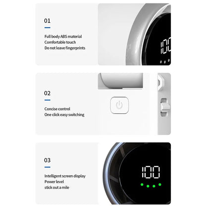 TASX A9 Foldable USB Rechargeable Mini Fan with 100-Speed Adjustment