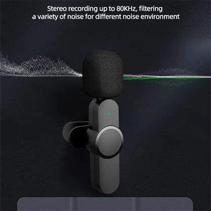 TASX 2Pcs Wireless Lavalier Microphone – Type-C Clip-On Mic