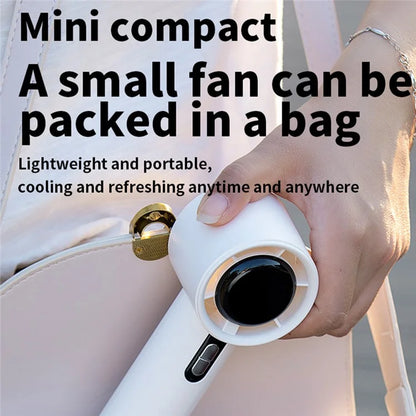 TASX Rechargeable Handheld Fan with 100 Wind Speeds and High-Speed Turbine