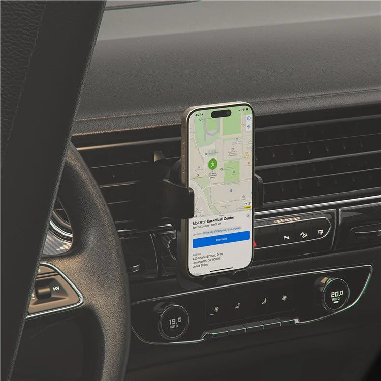 ACEFAST D25 Car Phone Holder – Air Vent Mount, 360° Rotation, Press-Type Stand