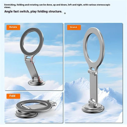 TASX MG07 Car Adhesive Mount – MagSafe Phone Holder, Foldable Bracket